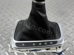 Ручка АКПП з накладкою шифтера Ford Fusion mk5 13-16 чорна гума - превью 4