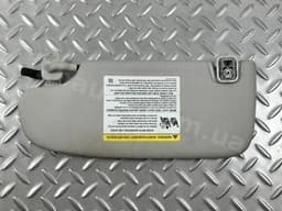 Козирок правий Ford Fusion mk5 13-16 сірий, з гачком, під хімчистку, без заглушки - превью 2