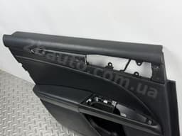 Обшивка дверей картка задня ліва Ford Fusion mk5 13-20 titanium, чорна шкіра з чорною вставкою шкіра - превью 5