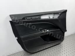Обшивка дверей картка передня ліва Ford Fusion mk5 13-20 titanium, чорна шкіра з чорною вставкою шкіра - превью 3