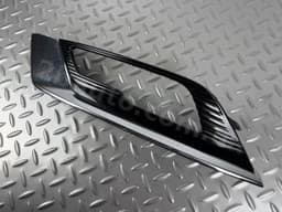 Решітка переднього бампера ліва Ford Fusion mk5 17-18 під птф LED глянець, з хром молдингом - превью 3
