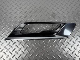 Решетка переднего бампера правая Ford Fusion mk5 17-18 под птф LED глянец, с хром молдингом - превью 1